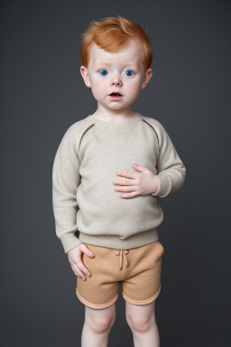 Icelandic infant boy with  ginger hair