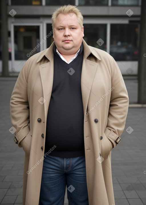 Lithuanian middle-aged male with  blonde hair