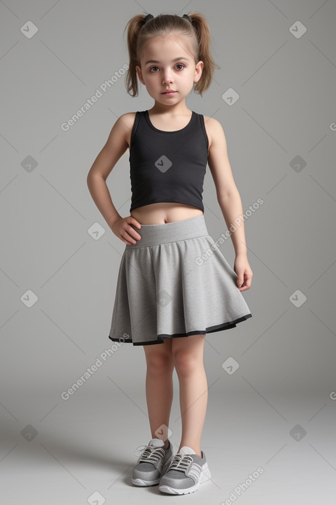 Bulgarian infant girl with  gray hair