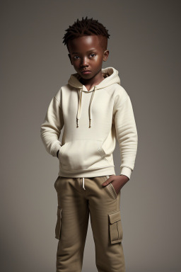 Senegalese child boy with  ginger hair