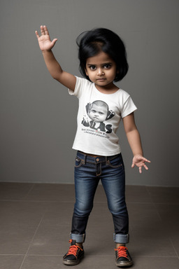 Bangladeshi infant girl with  black hair