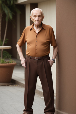 Romanian elderly male with  ginger hair