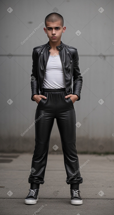 Venezuelan teenager boy with  black hair