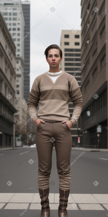 Venezuelan adult non-binary with  brown hair