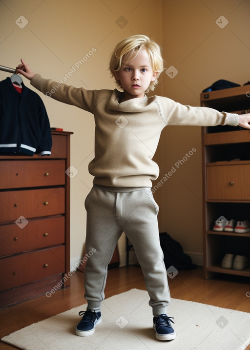 Ugandan child boy with  blonde hair