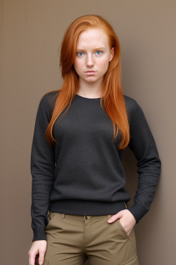 Zimbabwean young adult female with  ginger hair