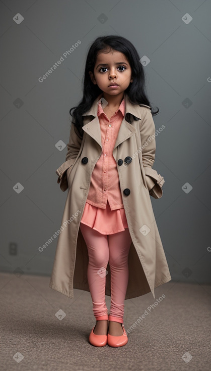 Yemeni infant girl with  black hair