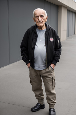 Georgian elderly male with  black hair