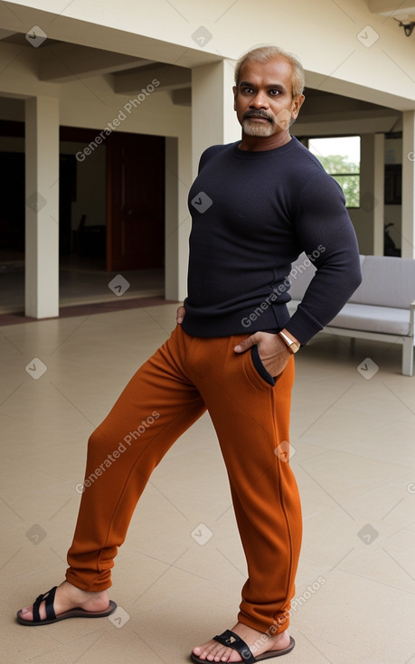 Sri lankan middle-aged male with  ginger hair