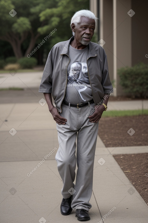 Zimbabwean elderly male with  gray hair