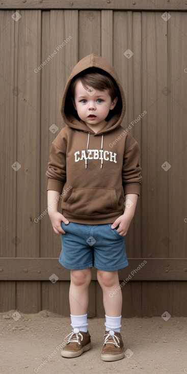 Czech infant boy with  brown hair