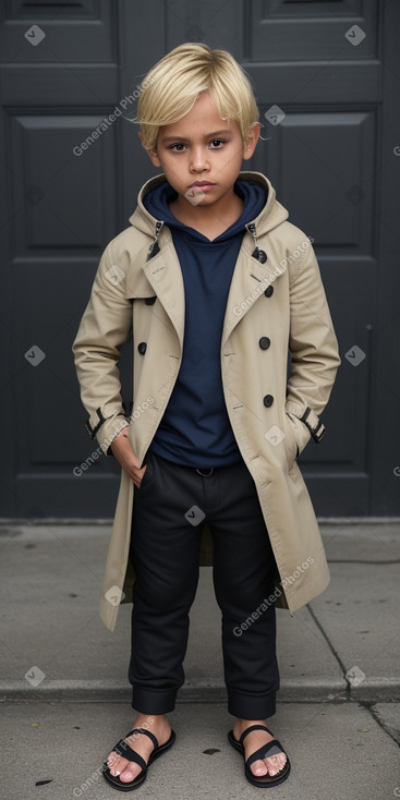 Guatemalan child boy with  blonde hair