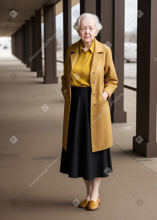 Elderly female with  black hair