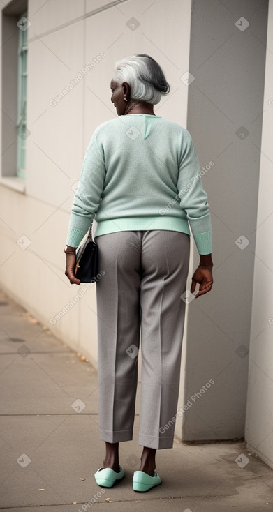 Togolese elderly female with  gray hair