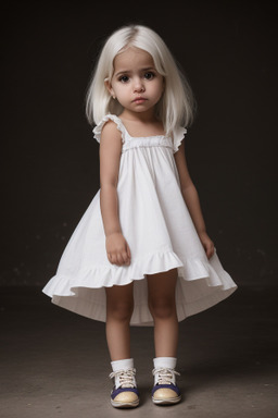 Venezuelan infant girl with  white hair