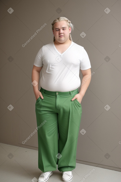 German teenager boy with  white hair