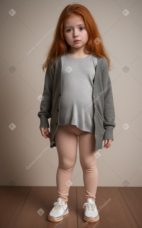 Paraguayan infant girl with  ginger hair