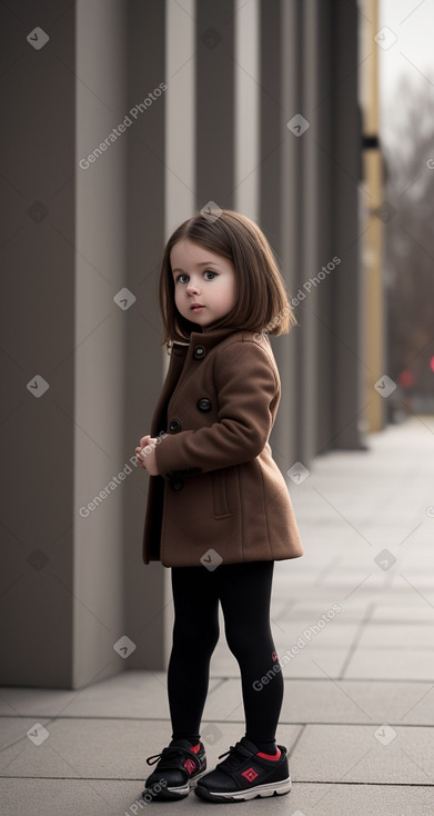 Austrian infant girl with  brown hair