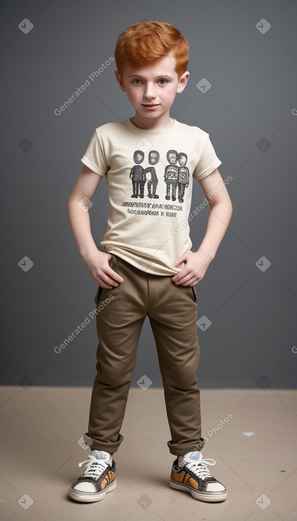 Iraqi child boy with  ginger hair