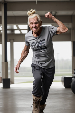 Caucasian elderly male with  blonde hair