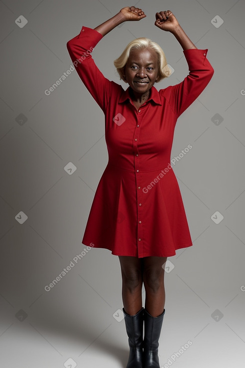 Elderly female with  blonde hair