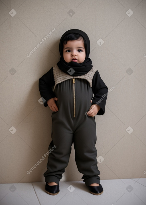 Algerian infant boy with  black hair