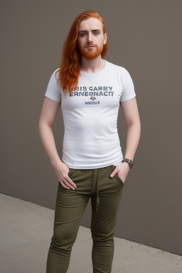 Adult non-binary with  ginger hair