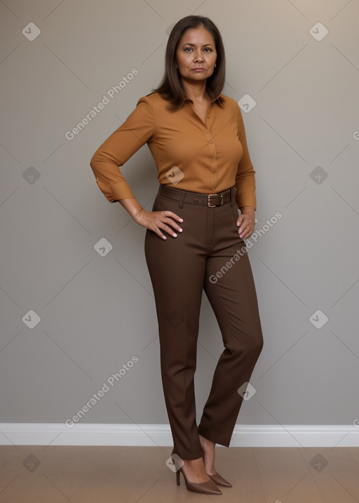 45 years female with  brown hair