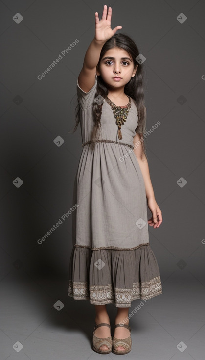 Iraqi child girl with  gray hair