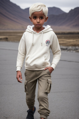 Yemeni child boy with  white hair