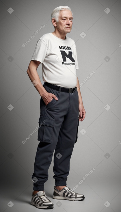 Norwegian elderly male with  white hair