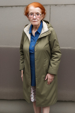 Costa rican elderly female with  ginger hair