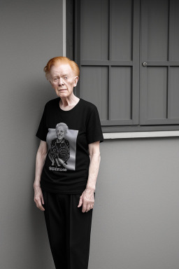 Elderly non-binary with  ginger hair