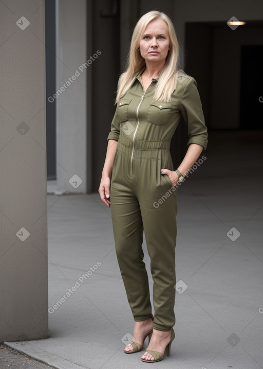 Finnish 45 years female with  blonde hair