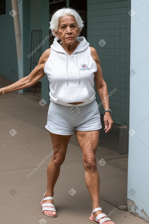 Nicaraguan elderly female with  white hair