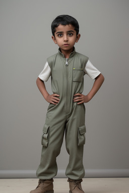 Omani child boy with  gray hair