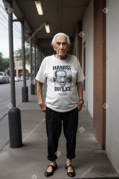 Puerto rican elderly male with  black hair