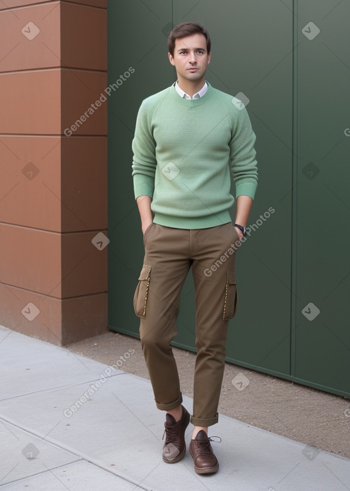 Spanish adult male with  brown hair