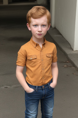 Child boy with  ginger hair