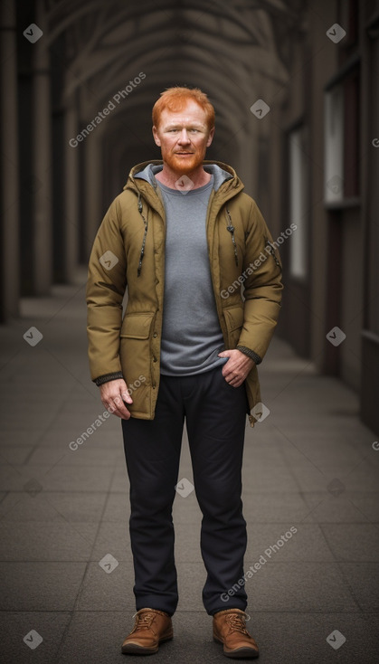 Costa rican middle-aged male with  ginger hair