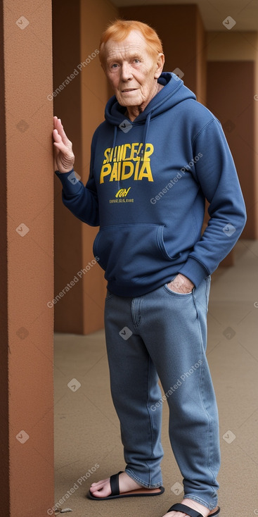 Zimbabwean elderly male with  ginger hair