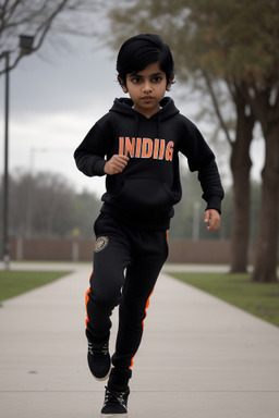 Indian child boy with  black hair