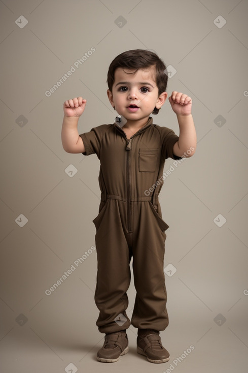 Iraqi infant boy with  brown hair