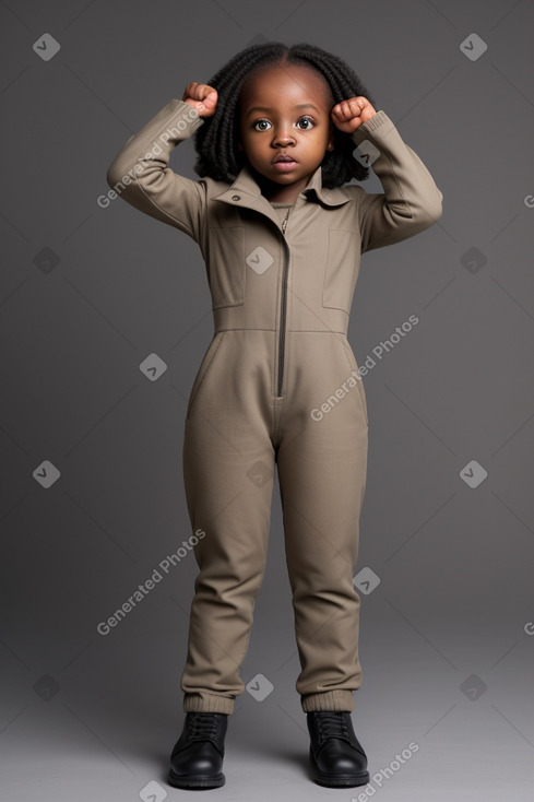 Togolese infant girl with  gray hair