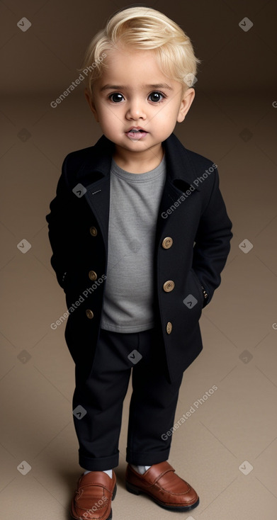 Omani infant boy with  blonde hair