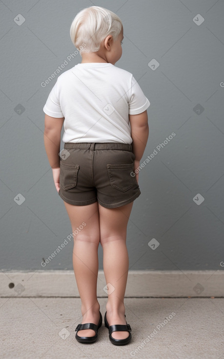 Child female with  white hair