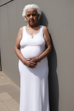 Ethiopian elderly female with  white hair