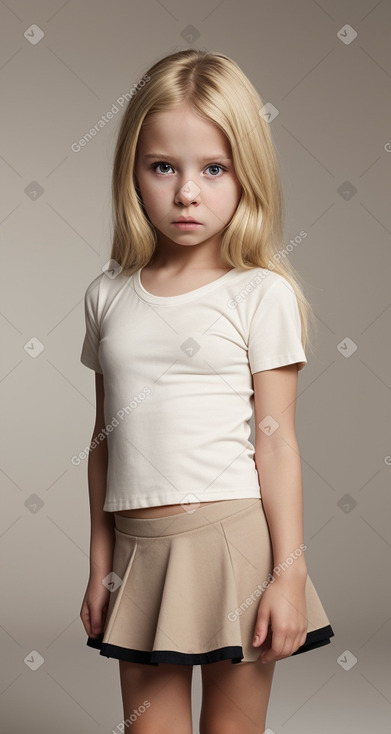 Child female with  blonde hair