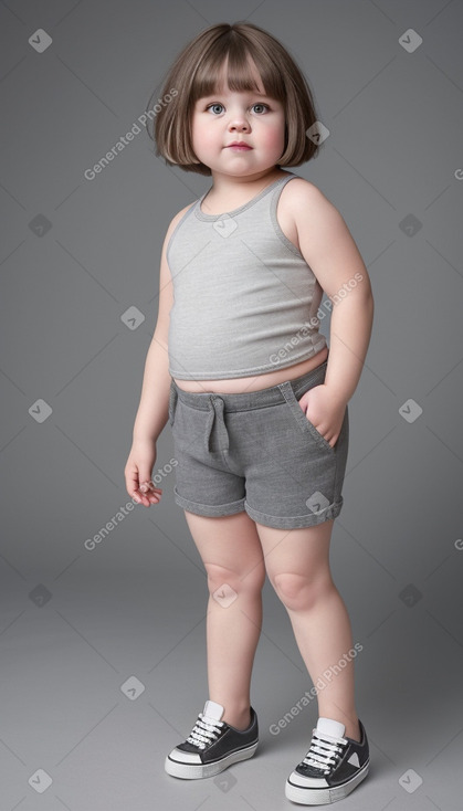 Canadian infant girl with  gray hair