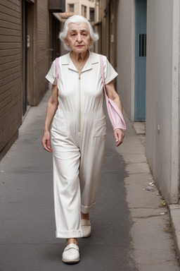 Armenian elderly female with  white hair